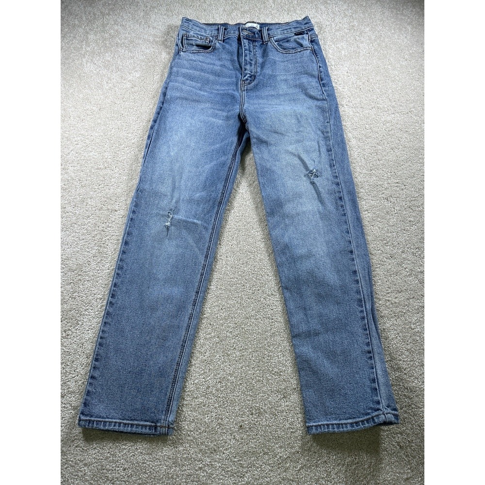 Cello Womens Size‎ 7 Mom Jeans Mid Rise Stretch Distressed Straight
